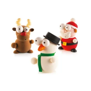 Kit Moules Chocolat Bonhomme De Neige En PVC 18,1 Cm X H 21,2 Cm (x4) Silikomart Professional ultratendance 18