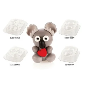 Kit Moules Chocolat Koala En PVC 15,5 Cm X H 16 Cm (x4) Silikomart Professional soldes magasin 12