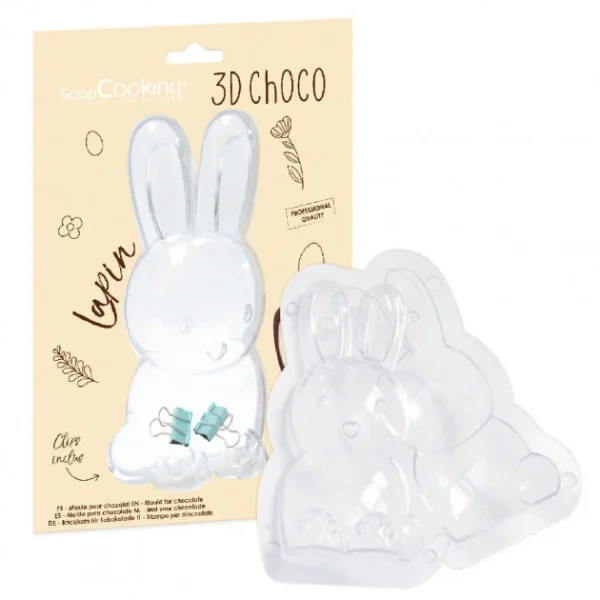 marques de renommée Moule 3D Chocolat Lapin Scrapcooking 3