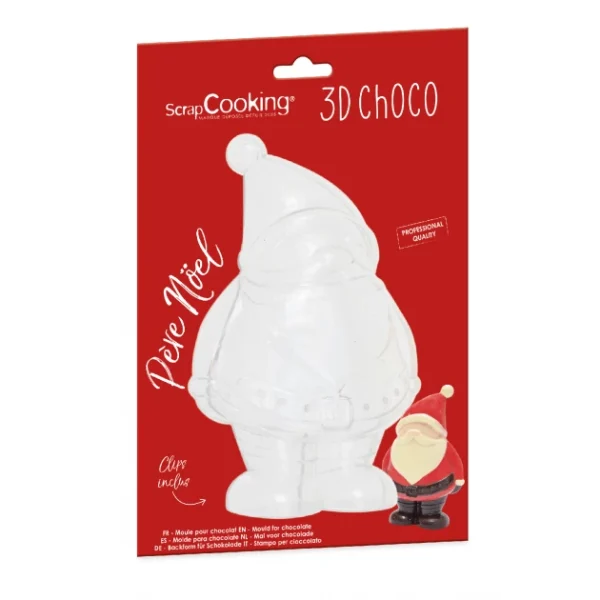 marque pas cher Moule 3D Chocolat Père Noël Scrapcooking 1