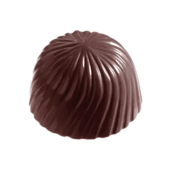 solde en ligne Moule Bonbon Chocolat Rond Strié (x32) Empreintes Chocolate World 1