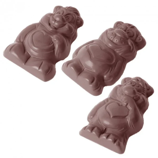 grande marque pas cher Moule Chocolat Bisounours 57,9 Mm (x12) Chocolate World 1