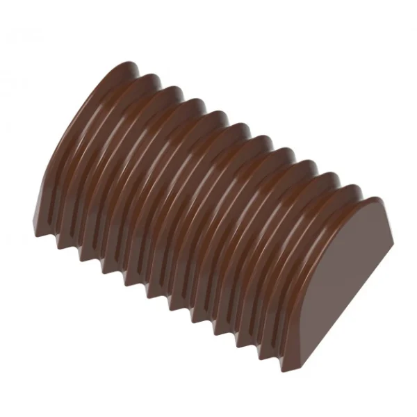 achetez pas cher Moule Chocolat Bûche Plissée 35,5 Mm (x24) Chocolate World 1