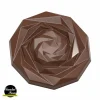 achetez pas cher Moule Chocolat Caraque Rose 4,5 Cm (x10) Chocolat Form 7