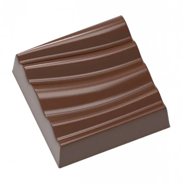 Moule Chocolat Carré Ondulation 28.5 Mm (x21) Chocolat Form pas cher marque 1