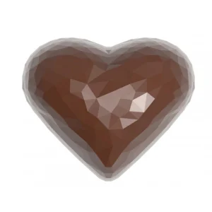 vente en ligne pas cher Moule Chocolat Cœur à Facettes 3,6 X 2,9 Cm (x21) Chocolate World 8