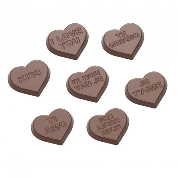 fashioniable Moule Chocolat Coeur Je T’aime 30 Mm (x21) Chocolate World 1