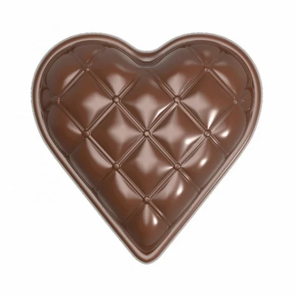 marques pas cher Moule Chocolat Coeur Matelassé 33 Mm (x18) Chocolate World 1