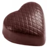 Moule Chocolat Coeur Strié (x32) Chocolate World qualité supérieure 17