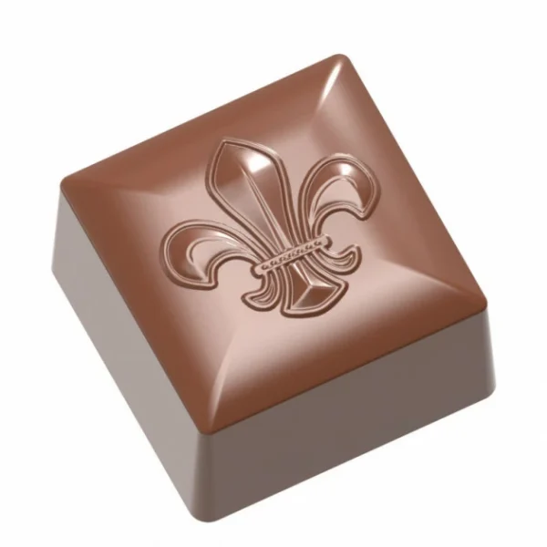 magasin france Moule Chocolat Cube Lys 26×26 Mm (x24) Chocolate World 1