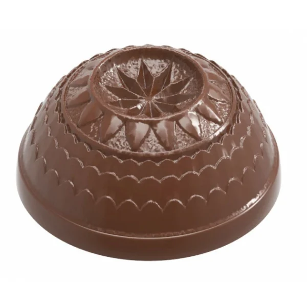 mode tendance Moule Chocolat Demi-Sphère Rosace Ø 3cm (x24) Chocolate World 1