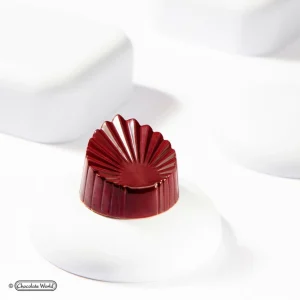 Moule Chocolat Feuille Plissée 33,5mm (x21) Chocolate World outlet soldes 6