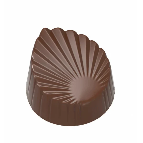 Moule Chocolat Feuille Plissée 33,5mm (x21) Chocolate World outlet soldes 1