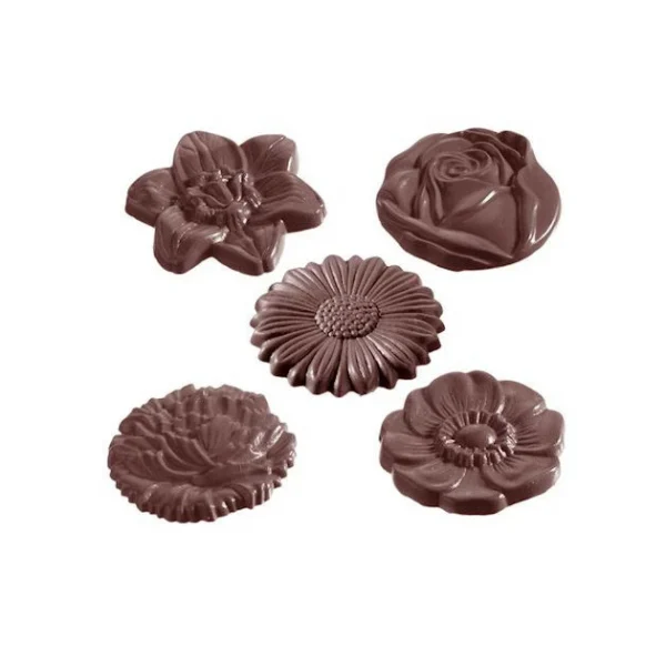 Moule Chocolat Fleurs (x10) Chocolate World Distributeur Officiel 1