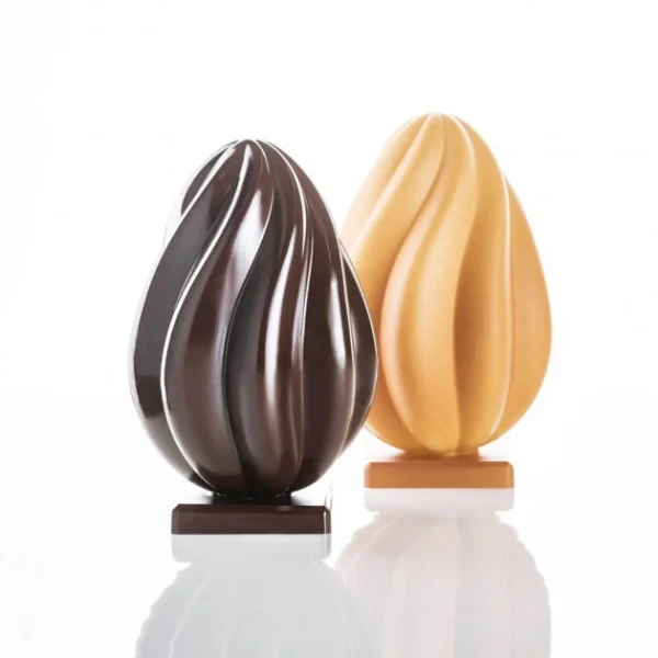 grande surprise Moule Chocolat Œuf Helical Ø 14 X H 21,8 Cm (x2) Pavoni 1