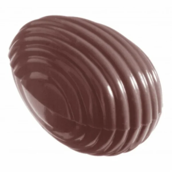 mode Moule Chocolat Oeuf Rayé 3.2 Cm (x32) Chocolate World 1