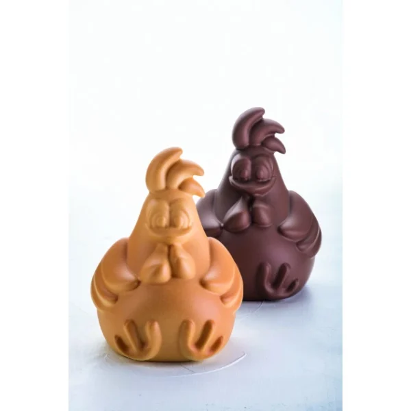 site soldes Moule Chocolat Poule Rafael 13,8 X 13,2 Cm X H 18 Cm (x2) Pavoni 1