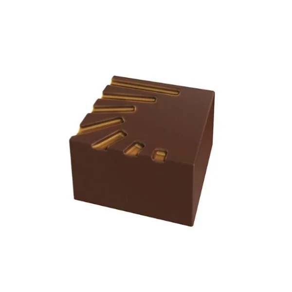 se précipiter pour acheter Moule Chocolat Pralines Carrées Striées 25 Mm (x28) Pop Chocolat 1