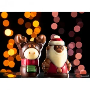 Moule Chocolat Renne Rudolph 3,9 Cm (x18) Chocolate World mode pas chere 6