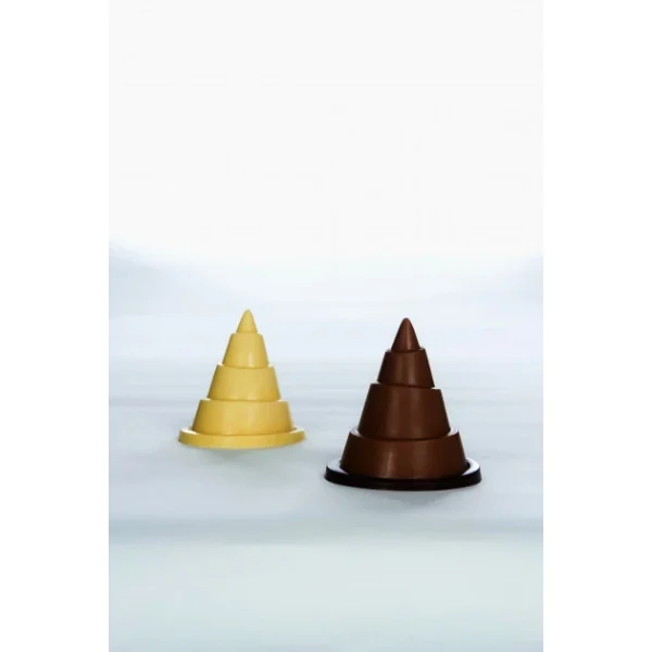 destockage Moule Chocolat Sapin De Noël Alberelli Ø 7,5 X H 9 Cm (x6) Pavoni 1