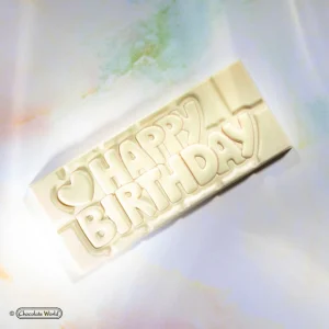 Moule Chocolat Tablette Happy Birthday (x4) Chocolate World dernière tendance 12