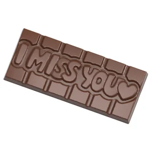 Moule Chocolat Tablette I Miss You (x4) Chocolate World Neuve avec étiquette 9