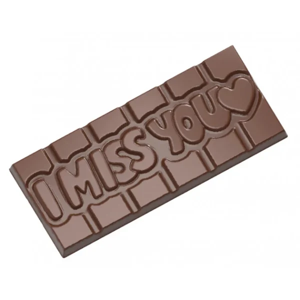 Moule Chocolat Tablette I Miss You (x4) Chocolate World dernière tendance 1