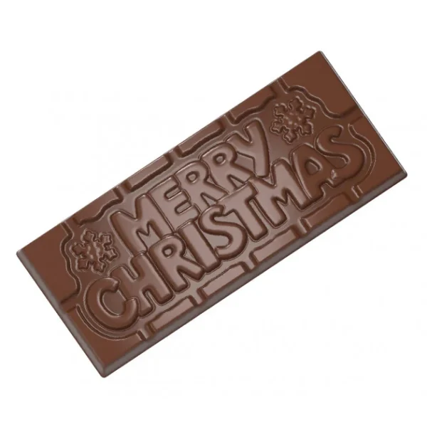 De Qualité Moule Chocolat Tablette Merry Christmas (x4) Chocolate World 1