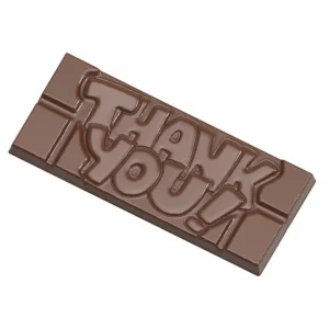 marques de renommée Moule Chocolat Tablette Thank You (x4) Chocolate World 9