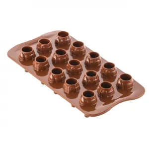 Moule Silicone à Chocolat Mr & Mrs Brown Silikomart Professional luxe soldes 9