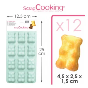 prix pas cher Moule Silicone Ourson Guimauve Chocolat ScrapCooking 6