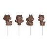 Nouveau Moule Sucette Chocolat Animaux De La Forêt 65 Mm (x4) Chocolate World 7