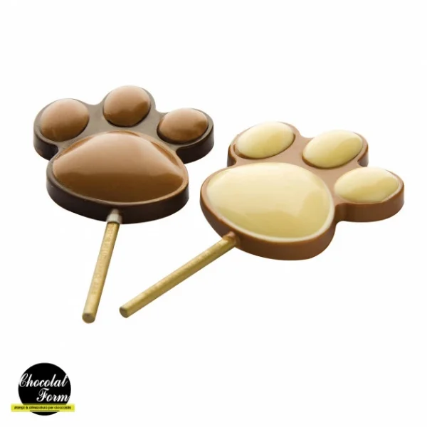 Moule Sucette Chocolat Patte 62 X 55 Mm (x4) Chocolat Form grande surprise 1