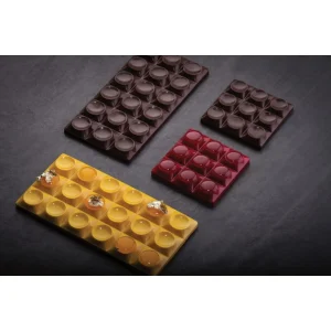 Pas Cher soldes France Moule Tablette Chocolat Bricks 15,4 X 7,7 Cm X H 0,9 Cm (x3) Pavoni 6