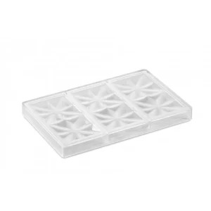 Les achats en ligne Moule Tablette Chocolat Edelweiss 15,5 X 7,7 Cm X H 1 Cm (x3) Pavoni 10