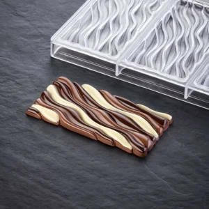 Moule Tablette Chocolat Fluid Vallée 15,4 X 7,7 X H 1,1 Cm (x3) Pavoni Prix très abordable 9