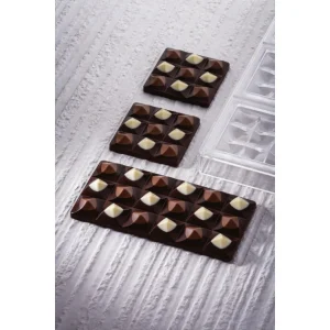 magasin Moule Tablette Chocolat Moulin 15,4 X 7,7 Cm X H 1,4 Cm (x3) Pavoni 6