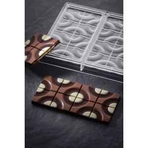 site officiel Moule Tablette Chocolat Target 15,4 X 7,7 Cm X H 0,8 Cm (x3) Pavoni 6