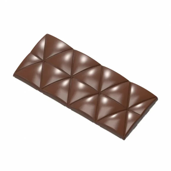 Promotio de vente Moule Tablette Chocolat Triangles Convexes 12,4 X 5,5 Cm (x4) Chocolate World 1